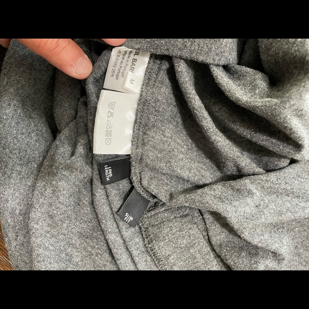 New Neil Barrett T shirt in dark grey size M (Slim Fit ) Long Lenght
